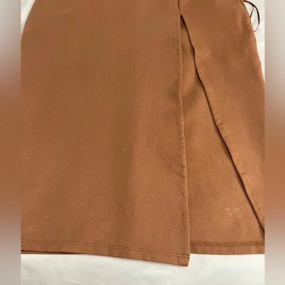 Fashion Nova Pencil Slit Body cone Midi Dress Browen Size L - Picture 12 of 12